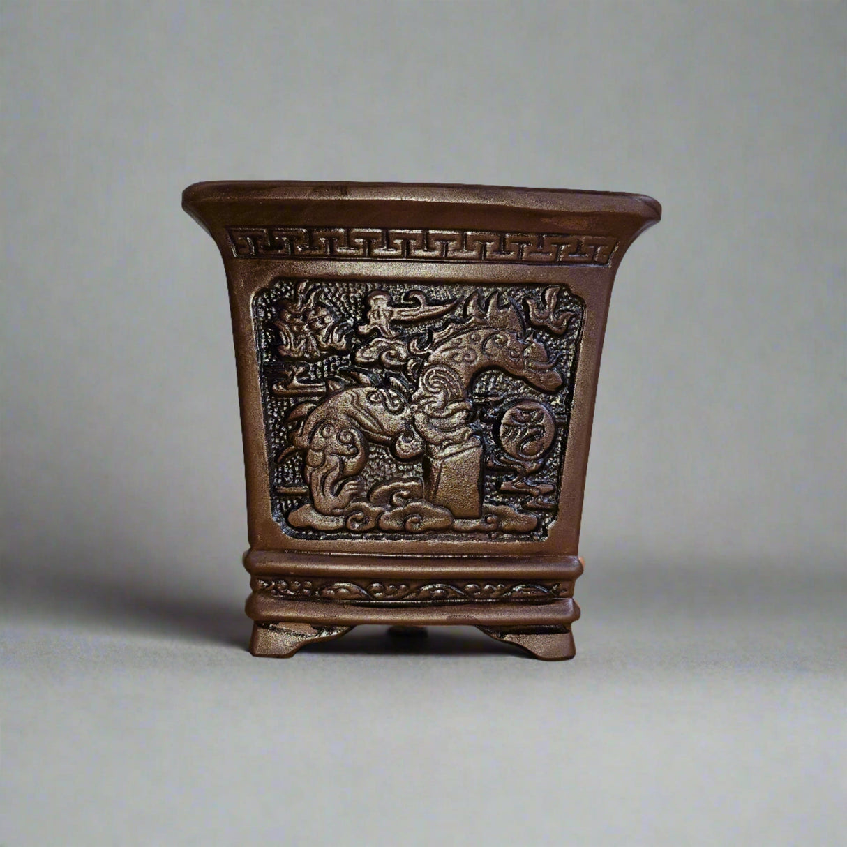Yorkshire Bonsai Cascade Bonsai Pot Brown - 19cm