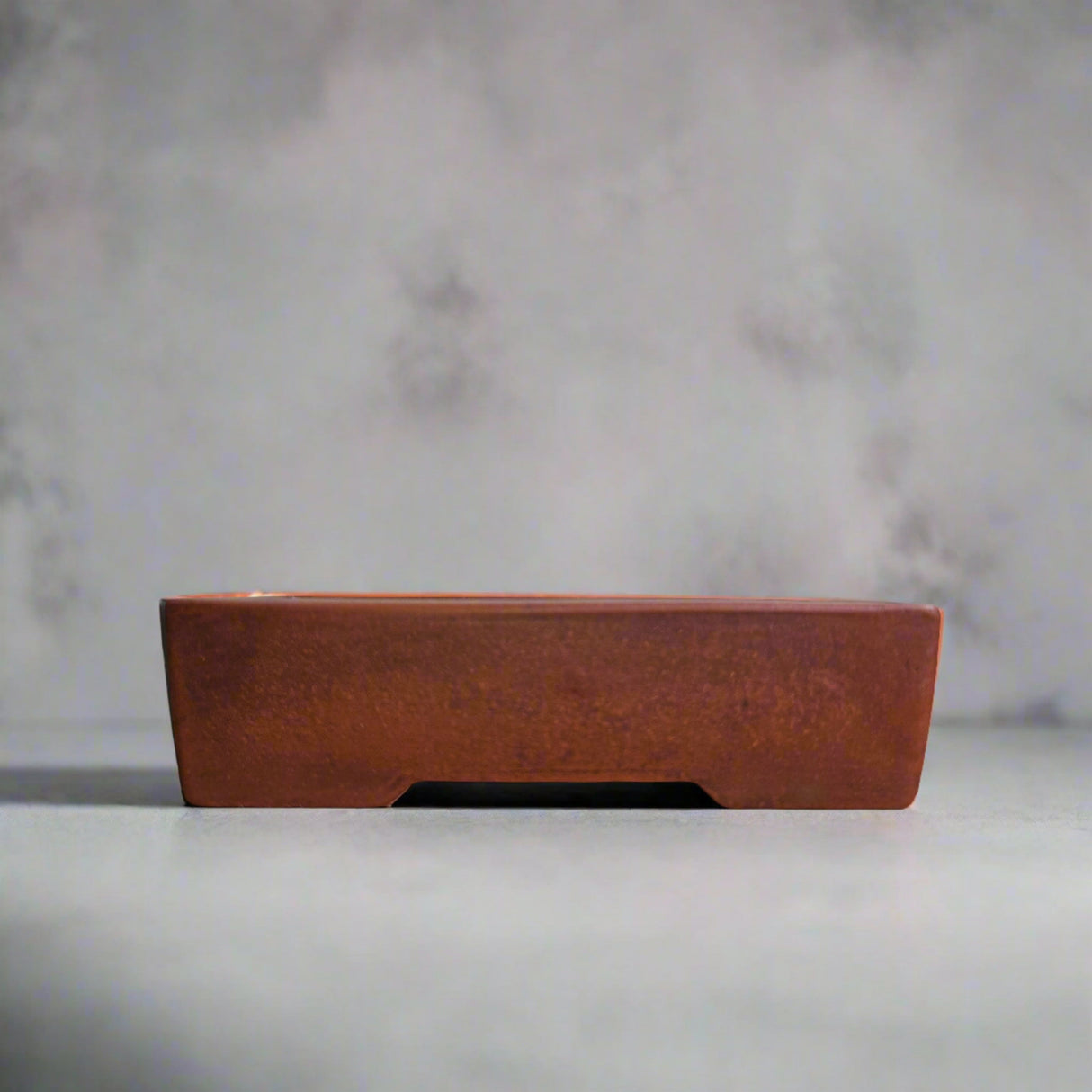 Yorkshire Bonsai Rectangle Bonsai Pot Brown Unglazed - 17cm