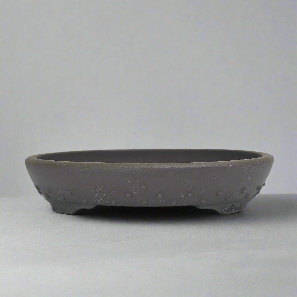 Yorkshire Bonsai Unglazed Oval Bonsai Pot Brown - 30cm