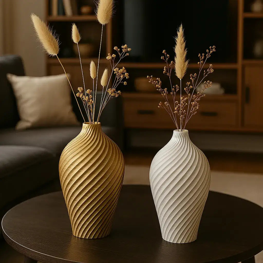 Filamora Studios China Vase - Set of 2 Classic Porcelain