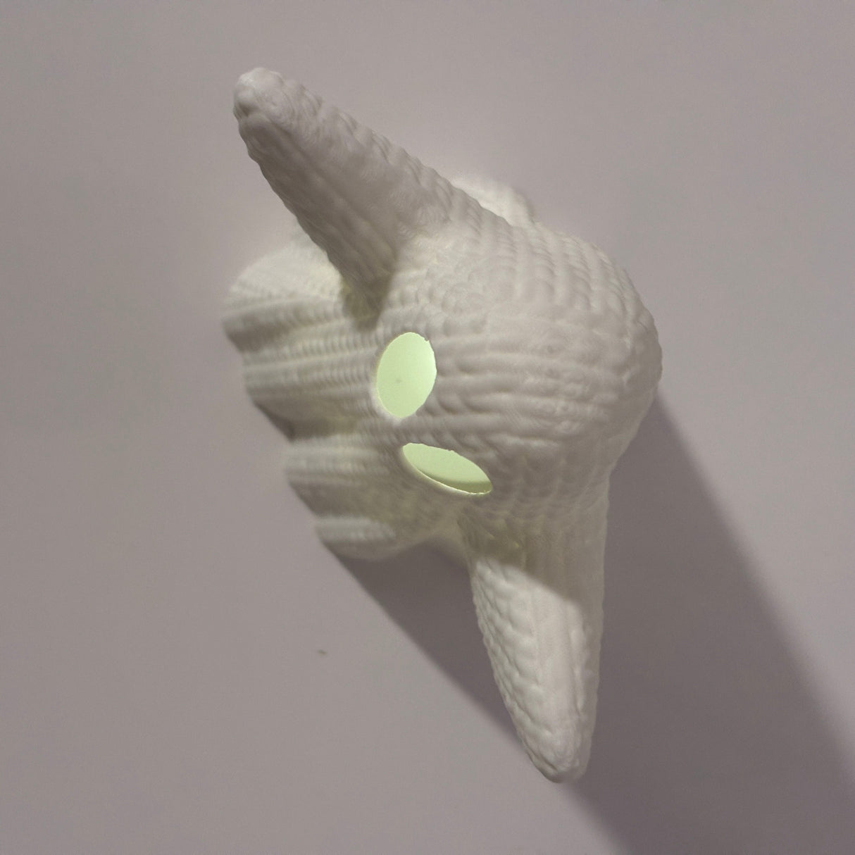 Filamora Studios Knitted Style Halloween Ghost LED Tea Light Holder