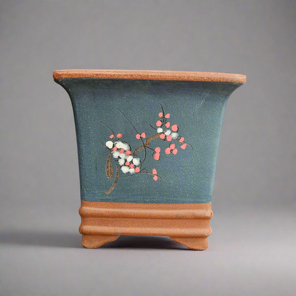 Yorkshire Bonsai Premium Unglazed Bonsai Pot Cascade Brown - 20cm
