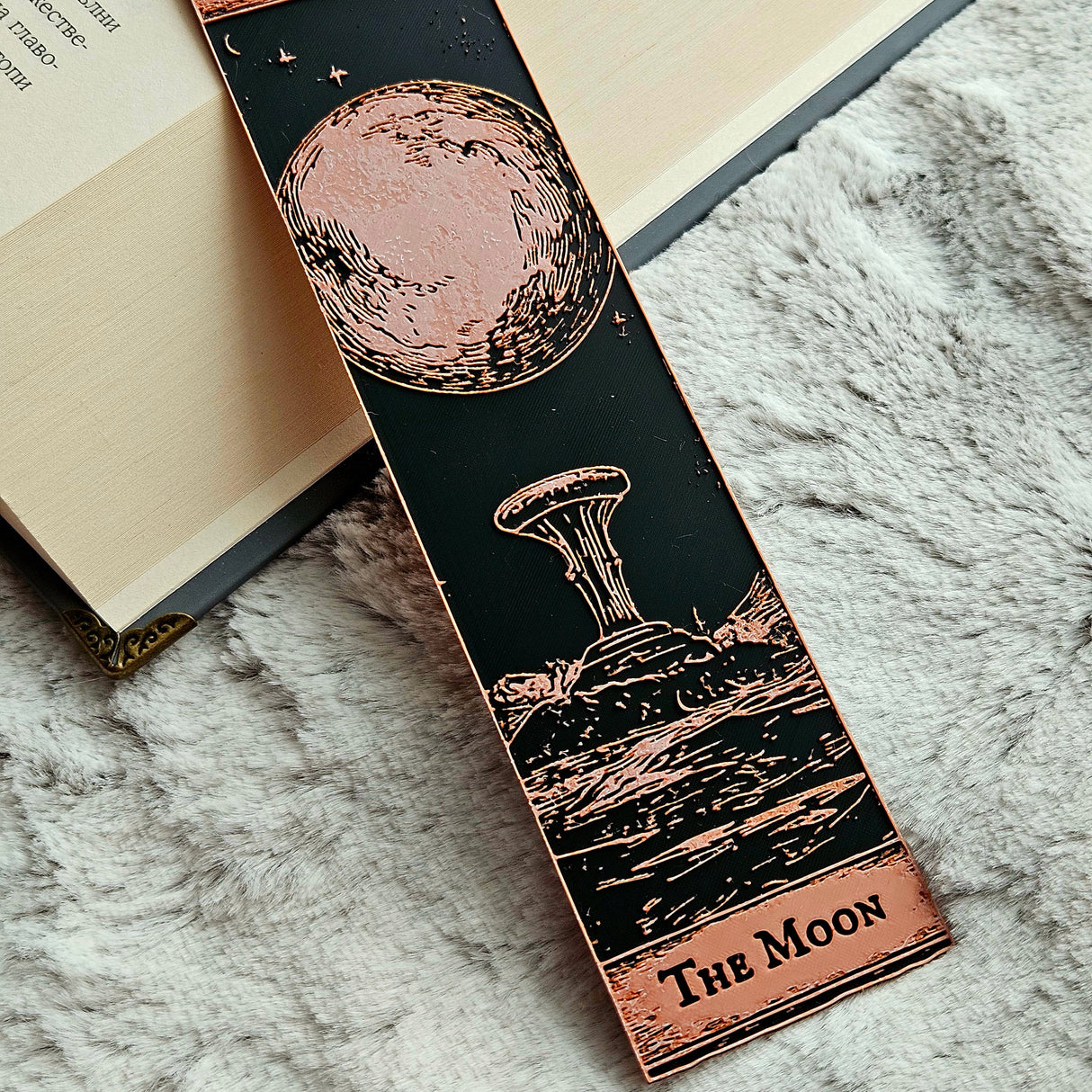 Filamora Studios Gothic Tarot Bookmarks Set - Moon & Sun Witchy Decor