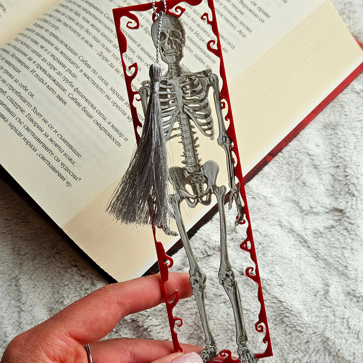 Filamora Studios Framed Skeleton Gothic Bookmark