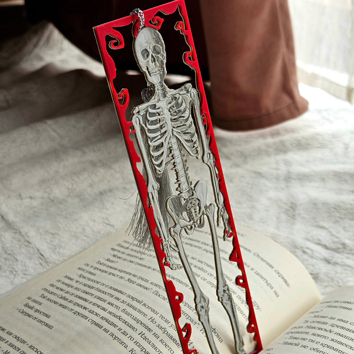 Filamora Studios Framed Skeleton Gothic Bookmark