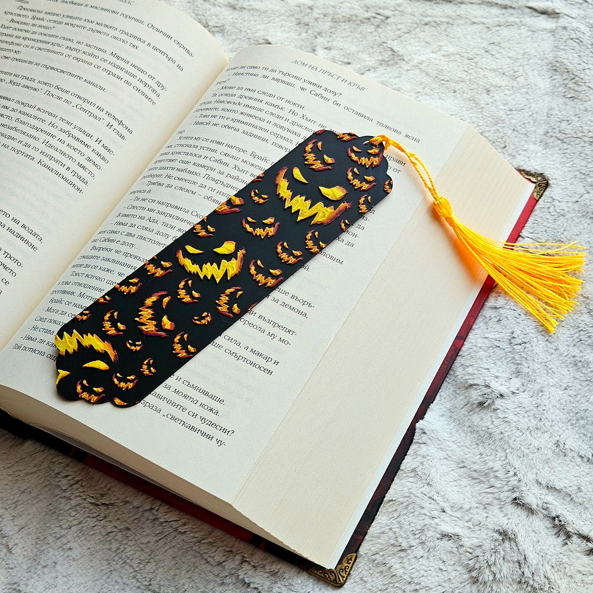 Filamora Studios Glow Halloween Bookmark Night of a Thousand Jacks