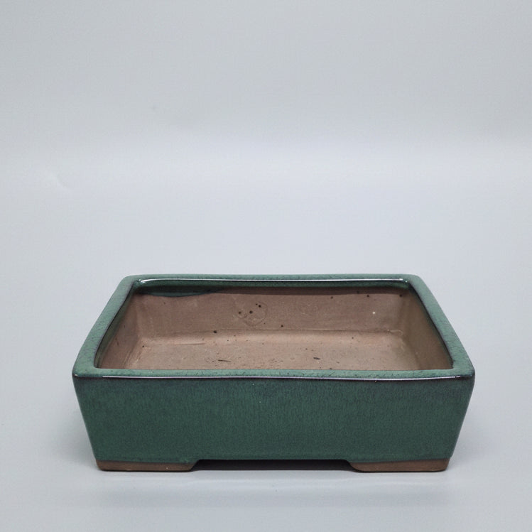 Yorkshire Bonsai Dark Green Rectangular Bonsai Pot - 30cm