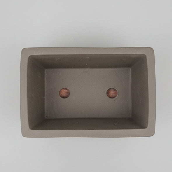 Yorkshire Bonsai Painted Unglazed Bonsai Pot Rectangle Brown - 25cm