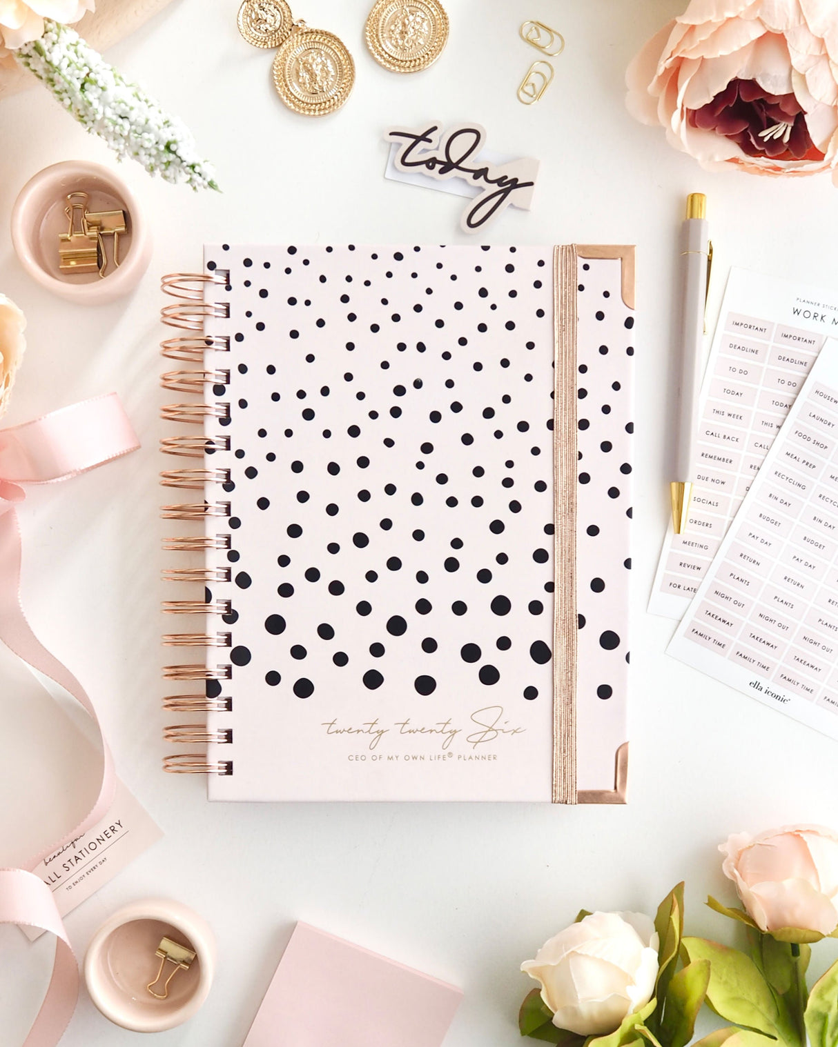 EllaIconic 2026 Daily Life Planner CEO of My Own Life Dot Luxe Edition