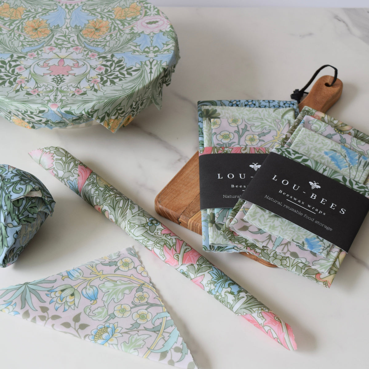 Lou-bees Simply Nature Beeswax Wraps Set
