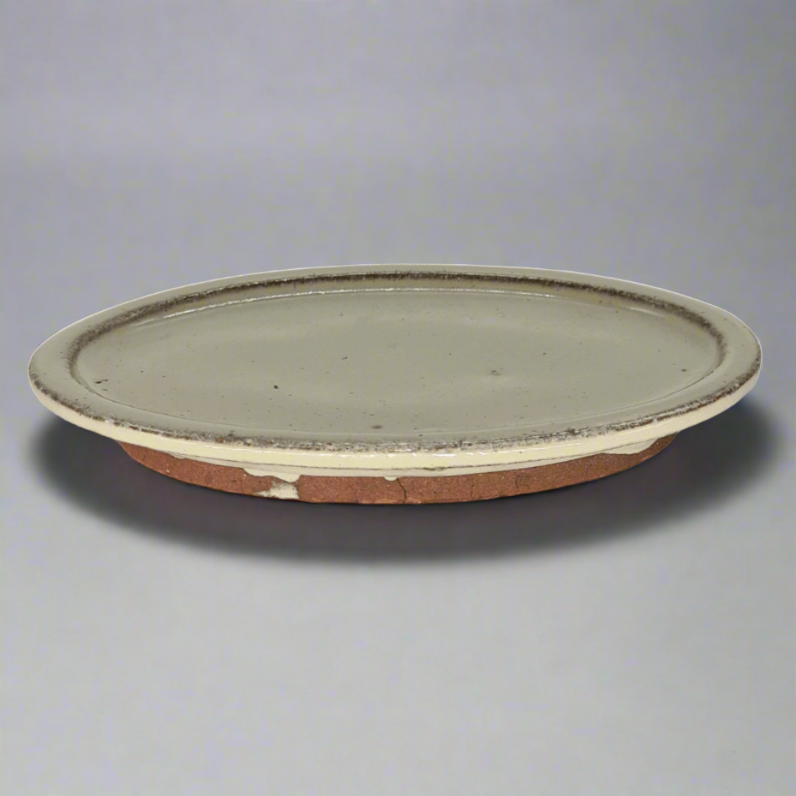 Yorkshire Bonsai Glazed Bonsai Drip Tray Oval - 20cm