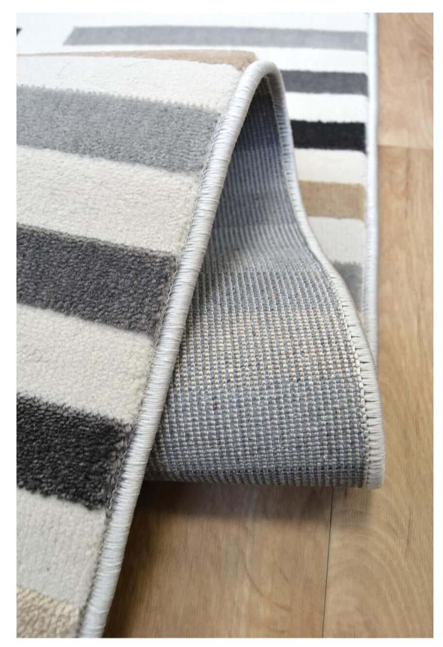Abstract Multicolour Stripe Rug R469A by The Rugs