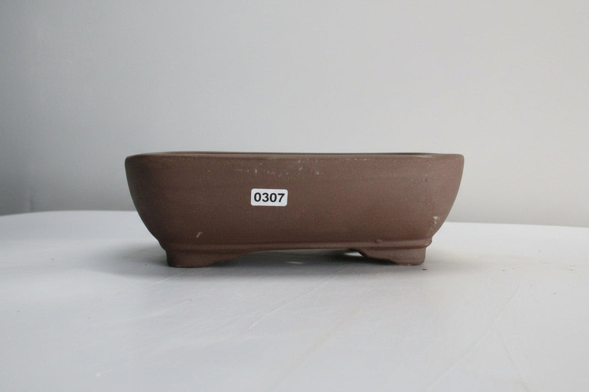Yorkshire Bonsai Unglazed Bonsai Pot Rectangle Brown - 21cm