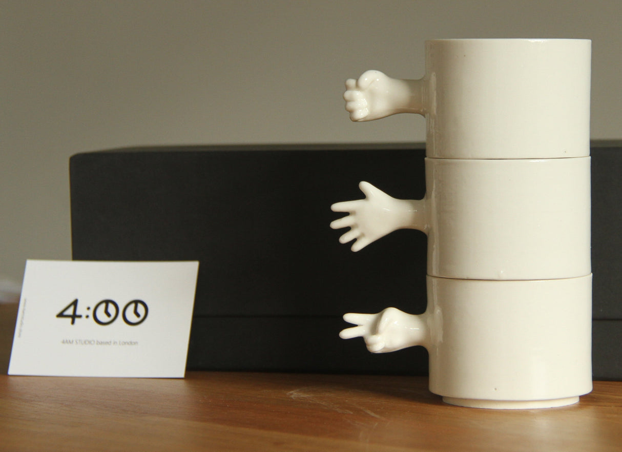 4AM Studio Gestures Cups Rock Paper Scissors Set - 110ml