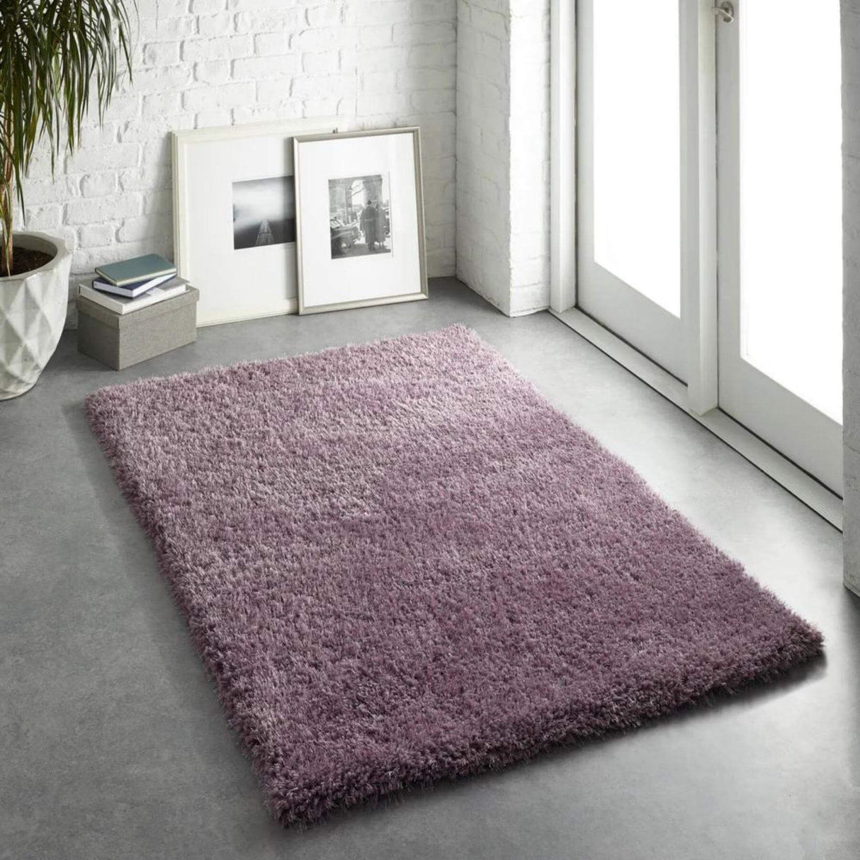 Chicago Lavender Shaggy Indoor Rug | The Rugs