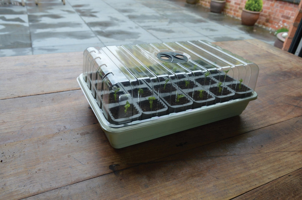 AllotMate Essentials 24 Cell Self-Watering Seed Success Kit Propagator