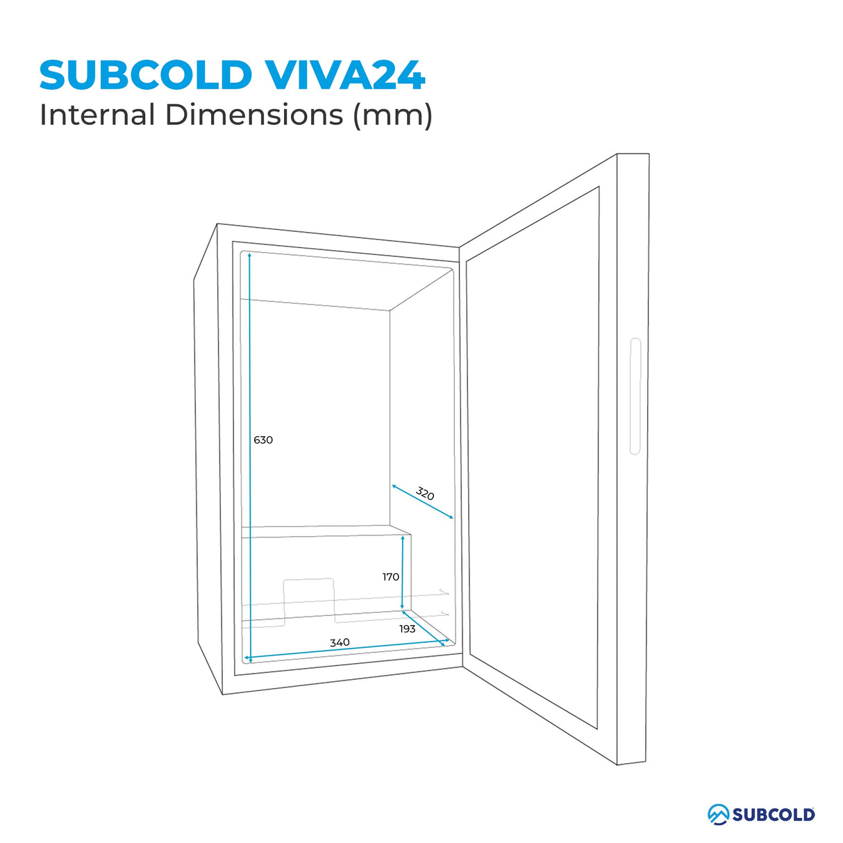 Subcold Viva24 LED Wine Cooler - 24 Bottle