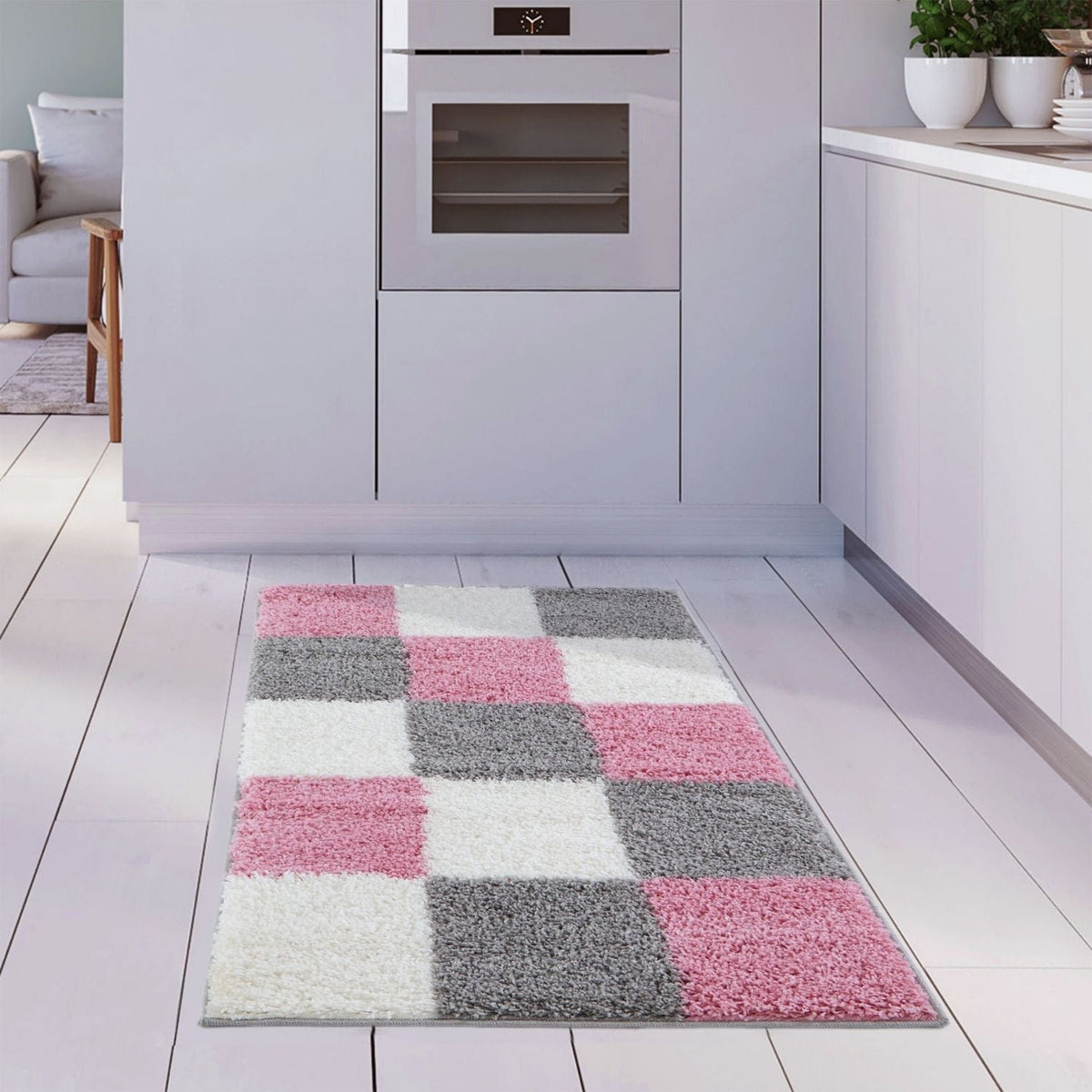 The Rugs Myshaggy Geometric Pink Rug