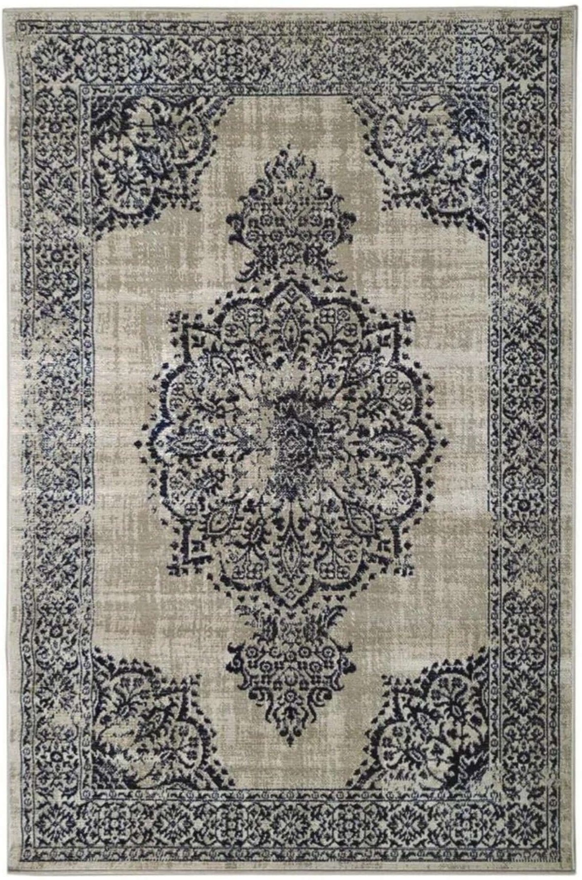 The Rugs Saville Grey/Blue Vintage Rug