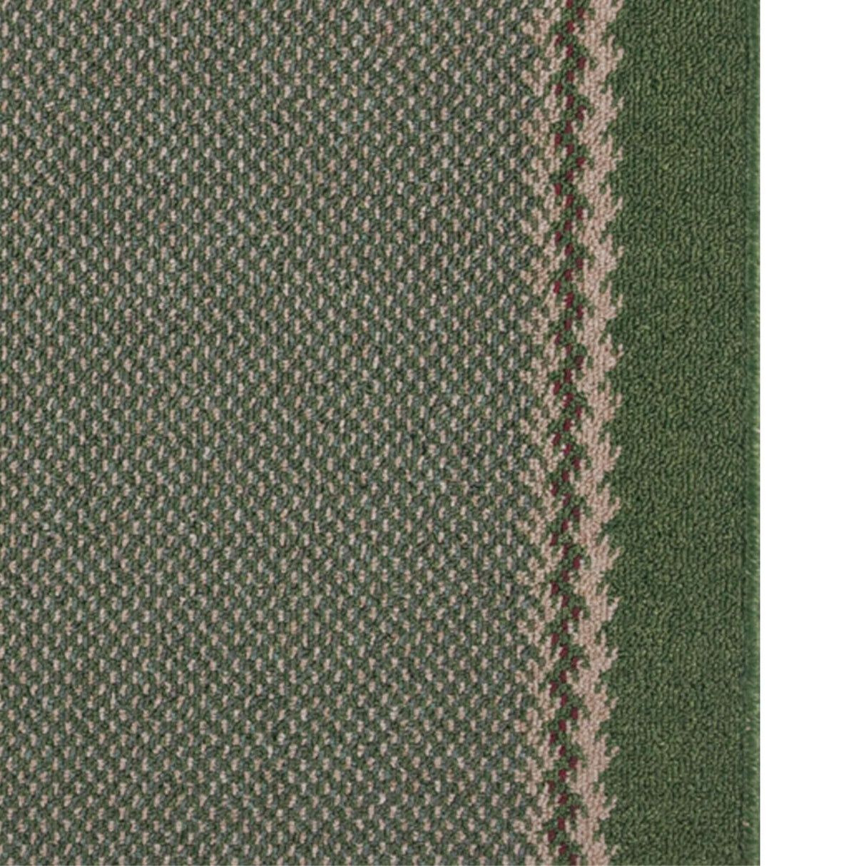 Washable Designer Bordered Green Easy‑Clean Floor Rug 116GR | The Rugs