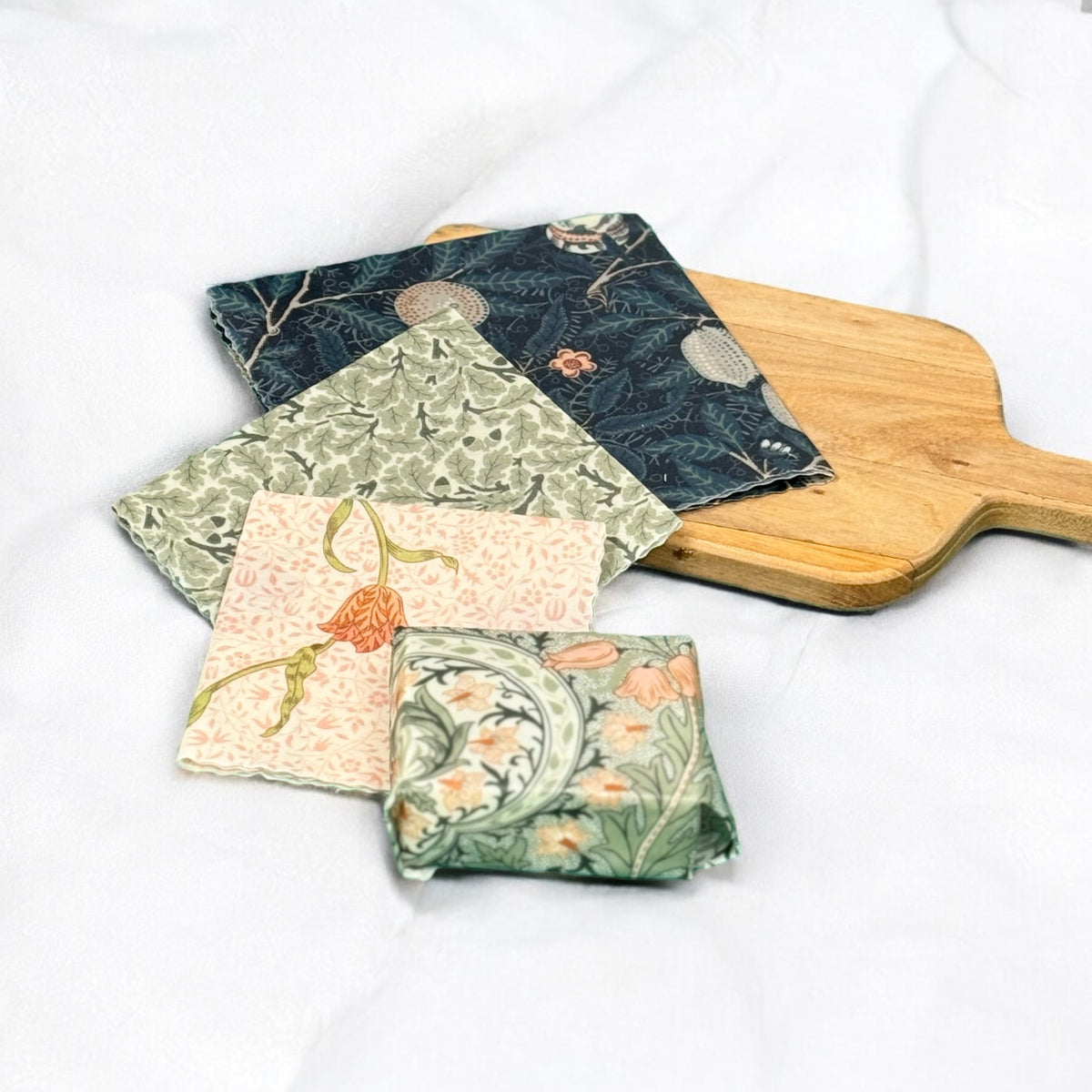 Lou-bees William Morris Sweet Symphony Beeswax Wraps