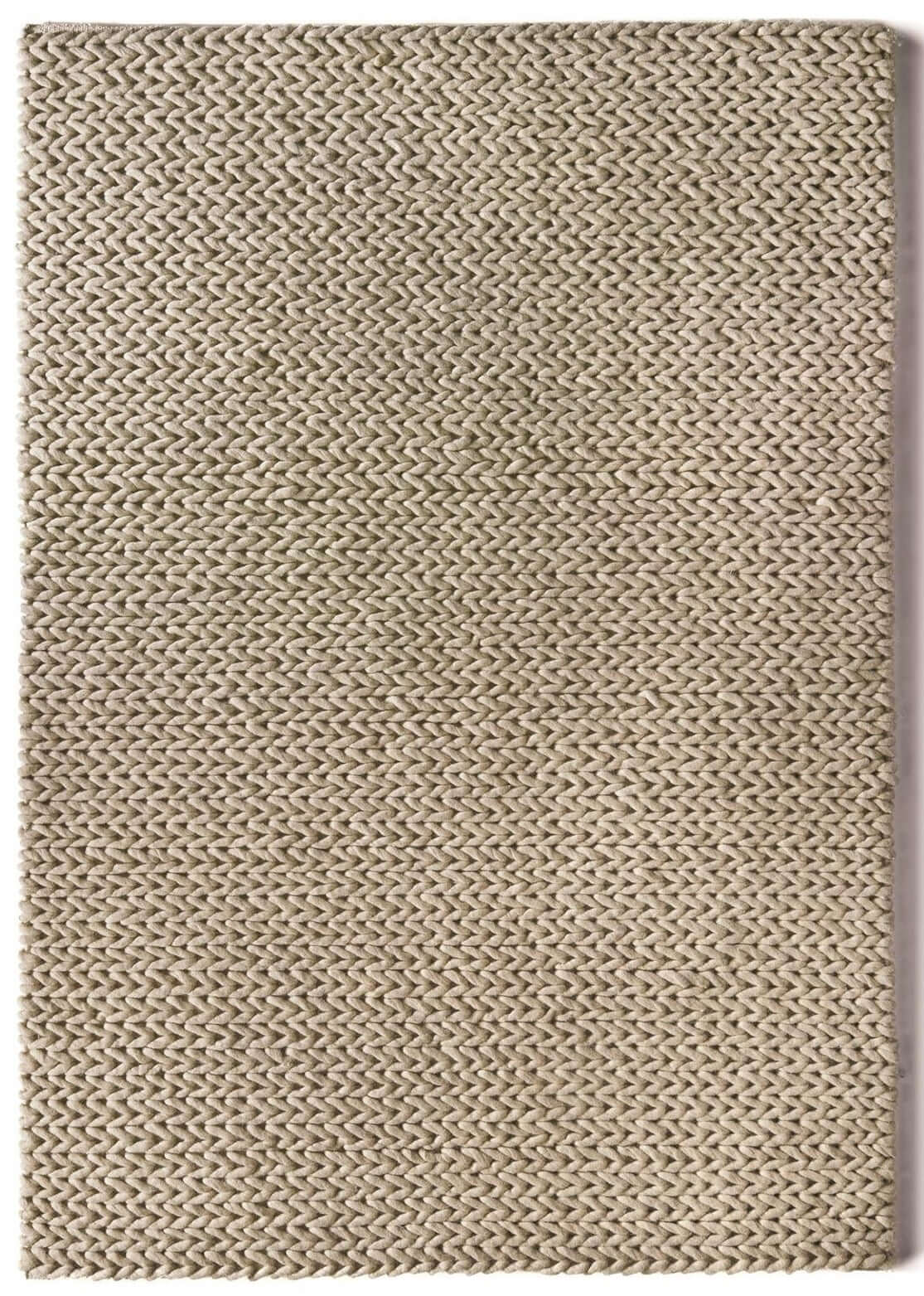 Fusion Oyster Braided Wool Rug by The Rugs