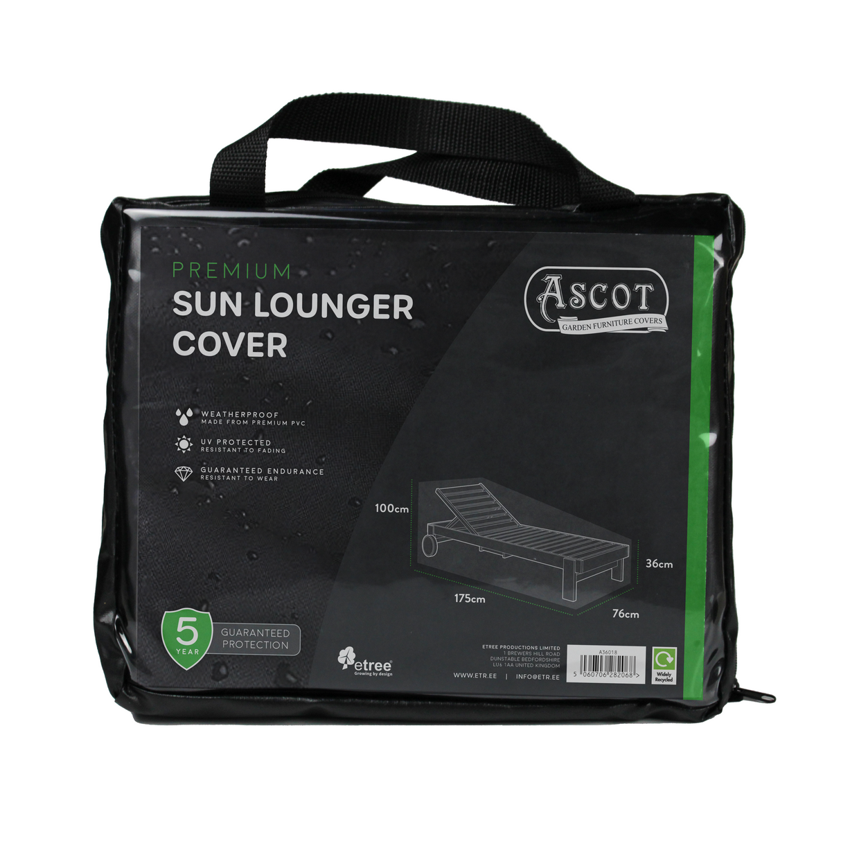 Etree Premium Sun Lounger Cover Waterproof - 76×175cm