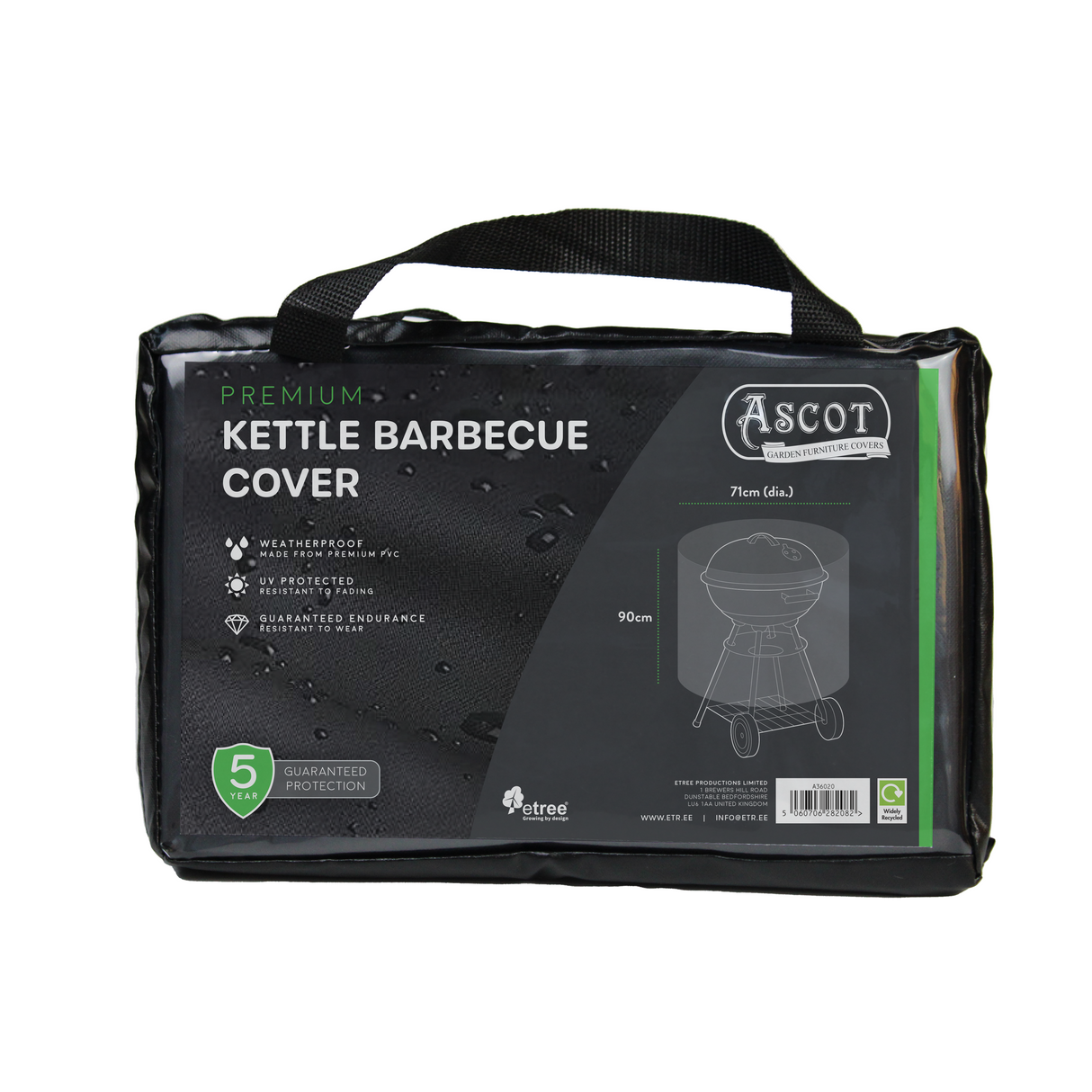 Etree Premium Kettle Barbecue Cover - 71 (Dia.) X 90 (H) cm