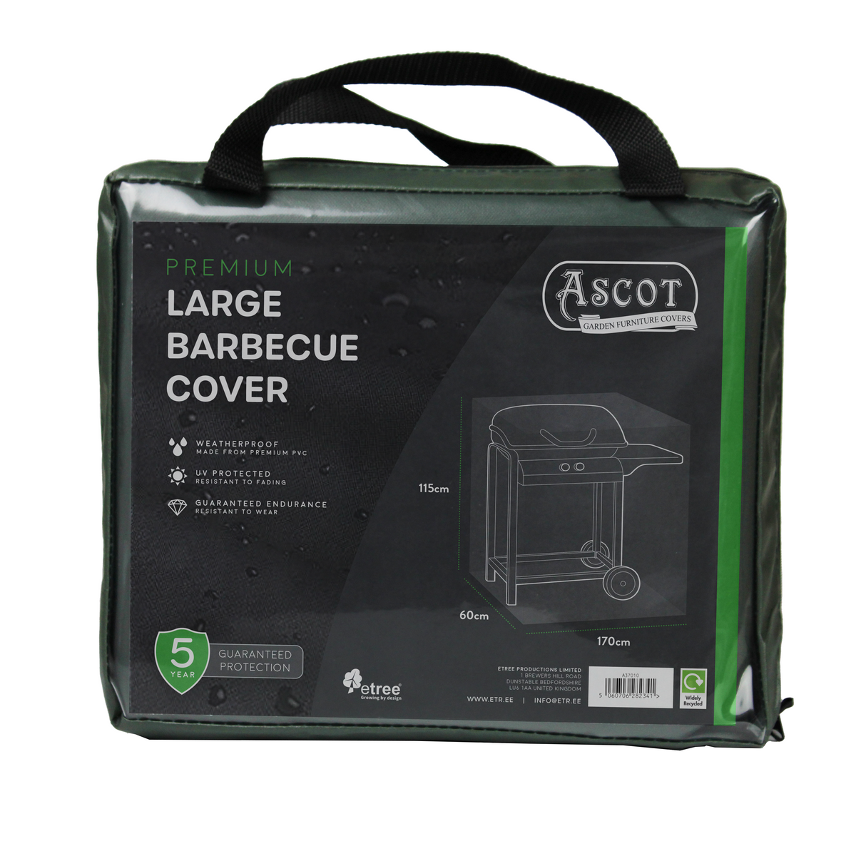 Etree Premium Large Barbecue Cover - 170 X 60 X 115 (H) cm
