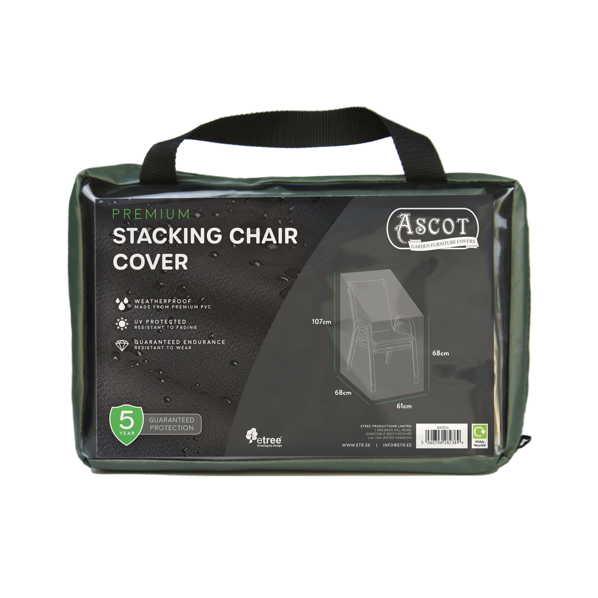 Etree Premium Stacking Chair Cover - 61 X 68 X 68/107 (H) cm