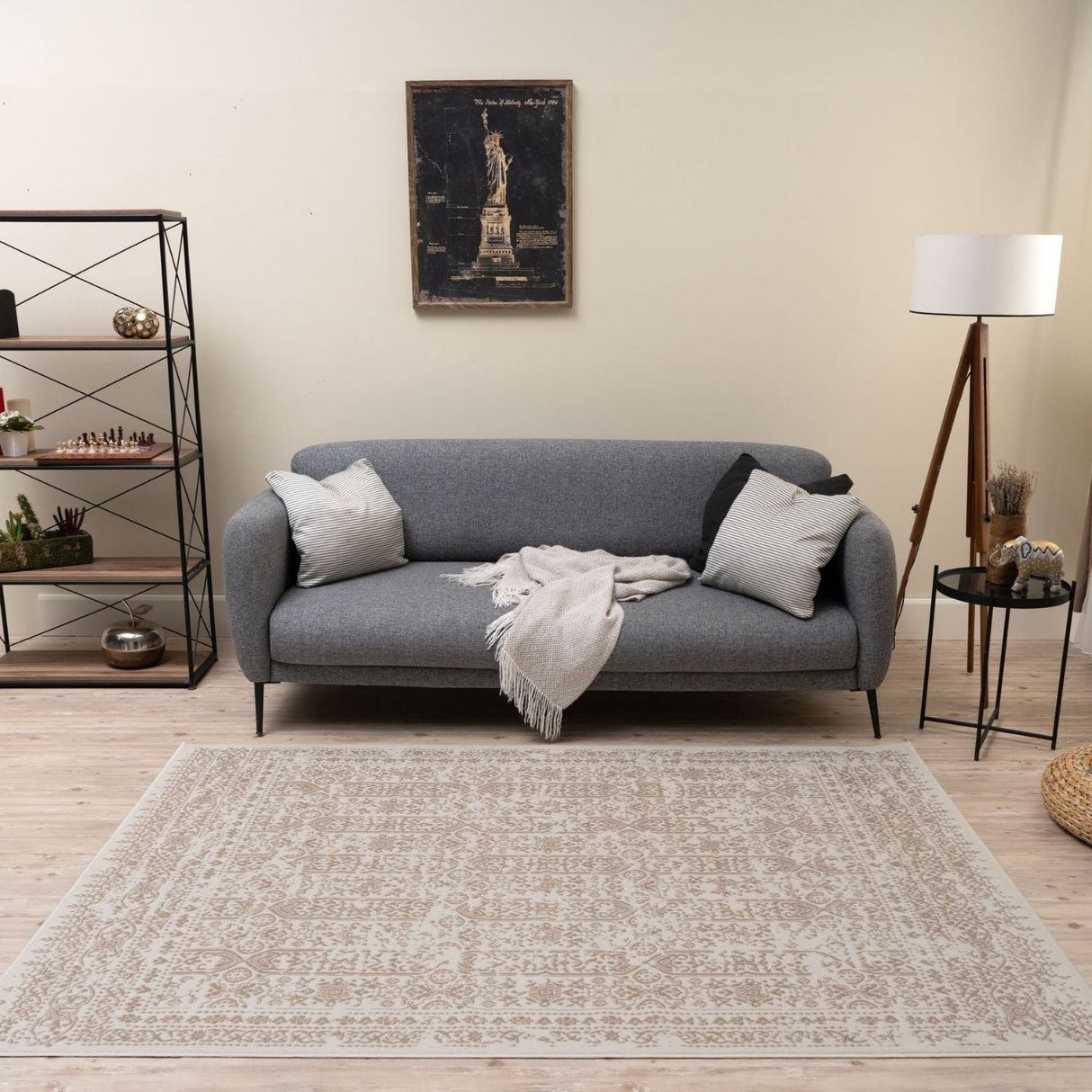 Montana Cream & Beige Rug 3716CB by The Rugs