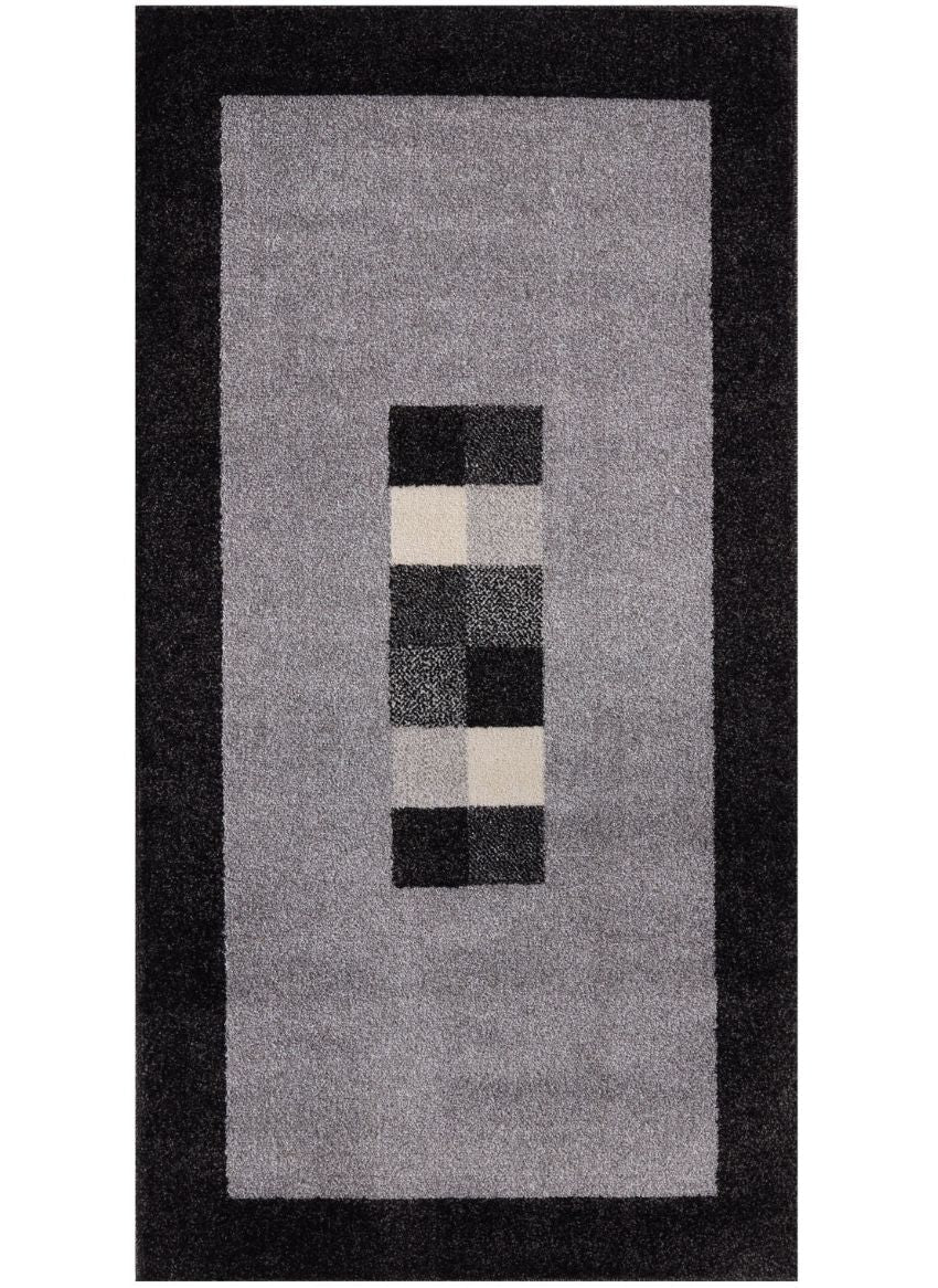 Ephesus Grey Black Rug | 100% polypropylene