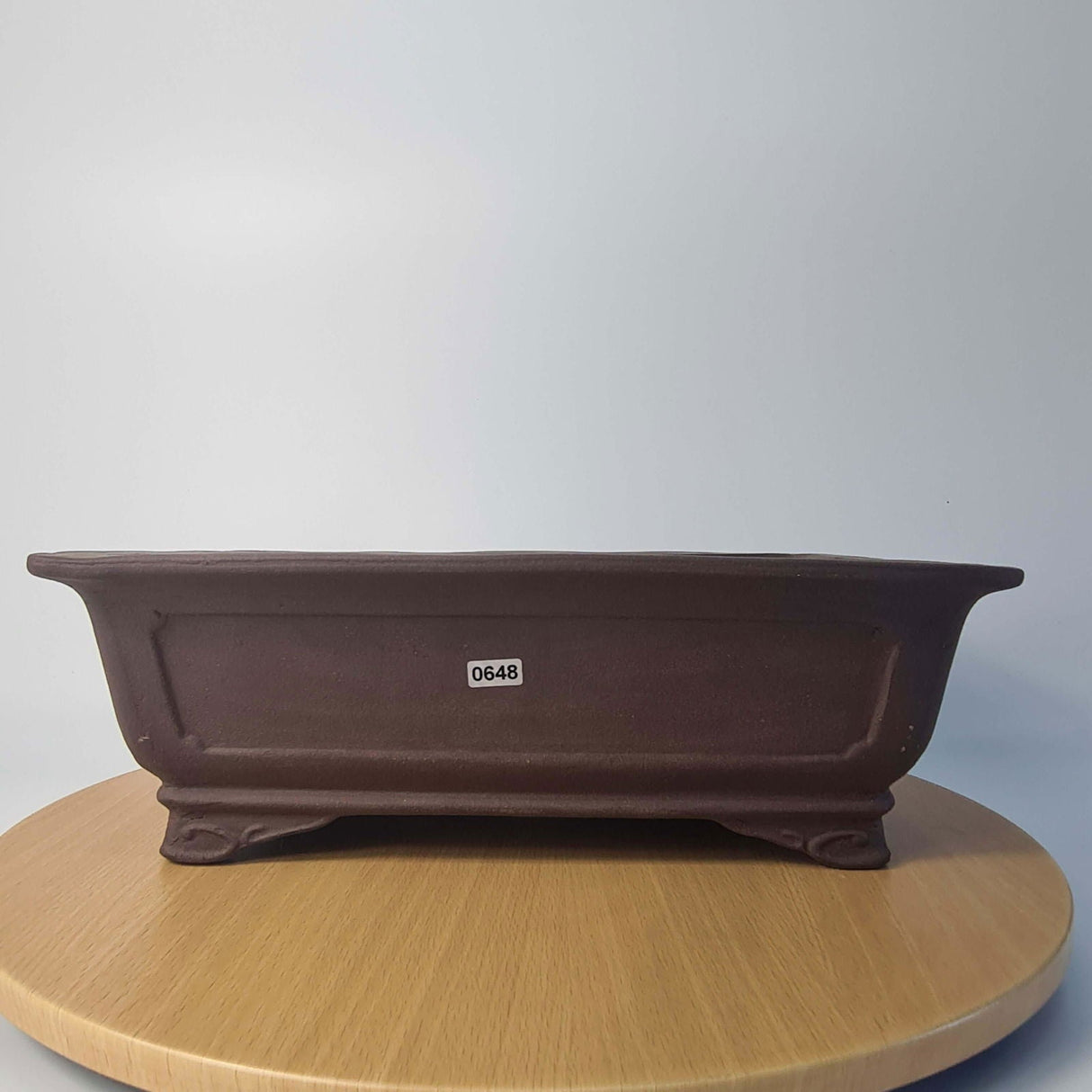Yorkshire Bonsai Unglazed Rectangular Bonsai Pot Brown - 37cm