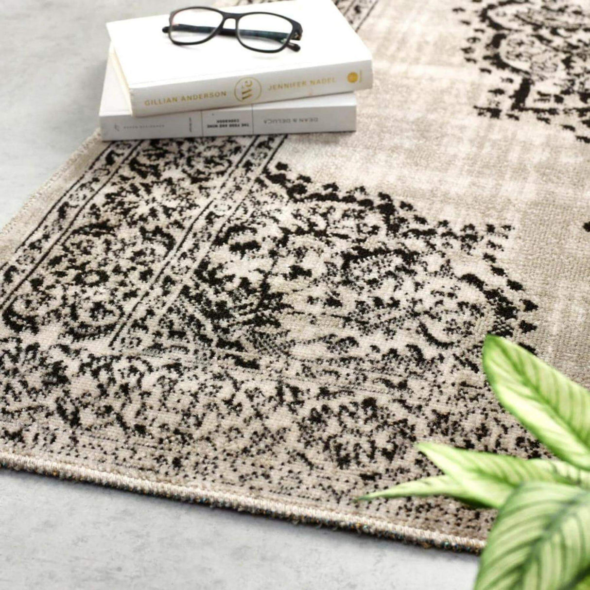 Saville Grey/Black Vintage Rug | The Rugs