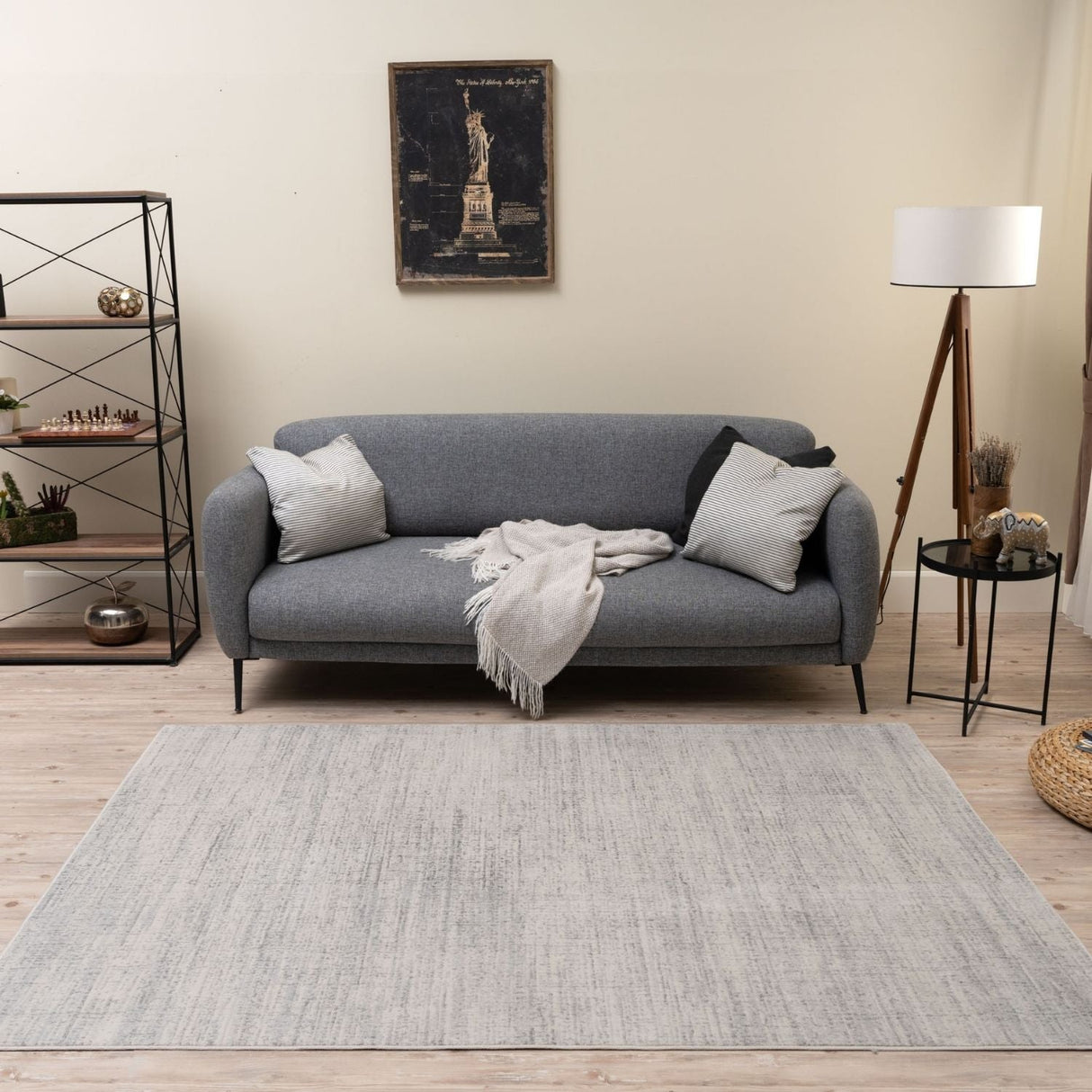 The Rugs Montana Cream & Grey Rug 3800