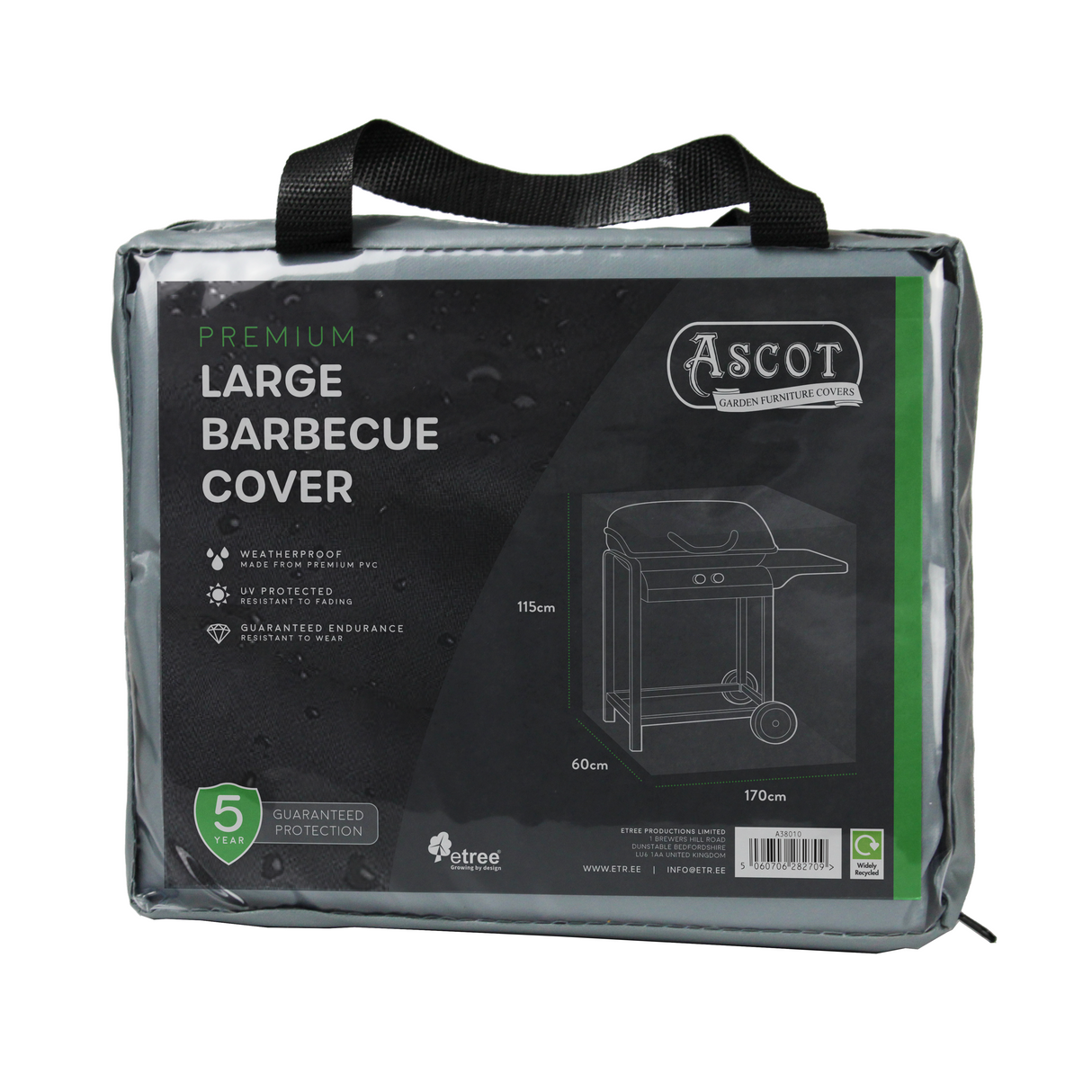 Etree Premium Large Barbecue Cover - 170 X 60 X 115 (H) cm