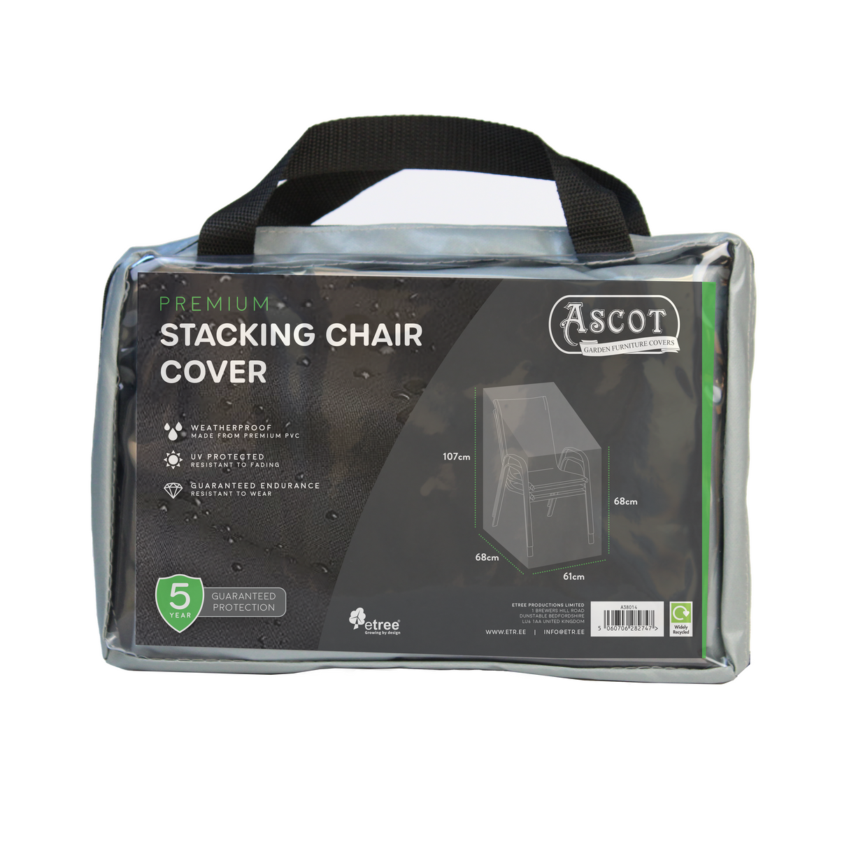 Etree Premium Stacking Chair Cover - 61 X 68 X 68/107 (H) cm