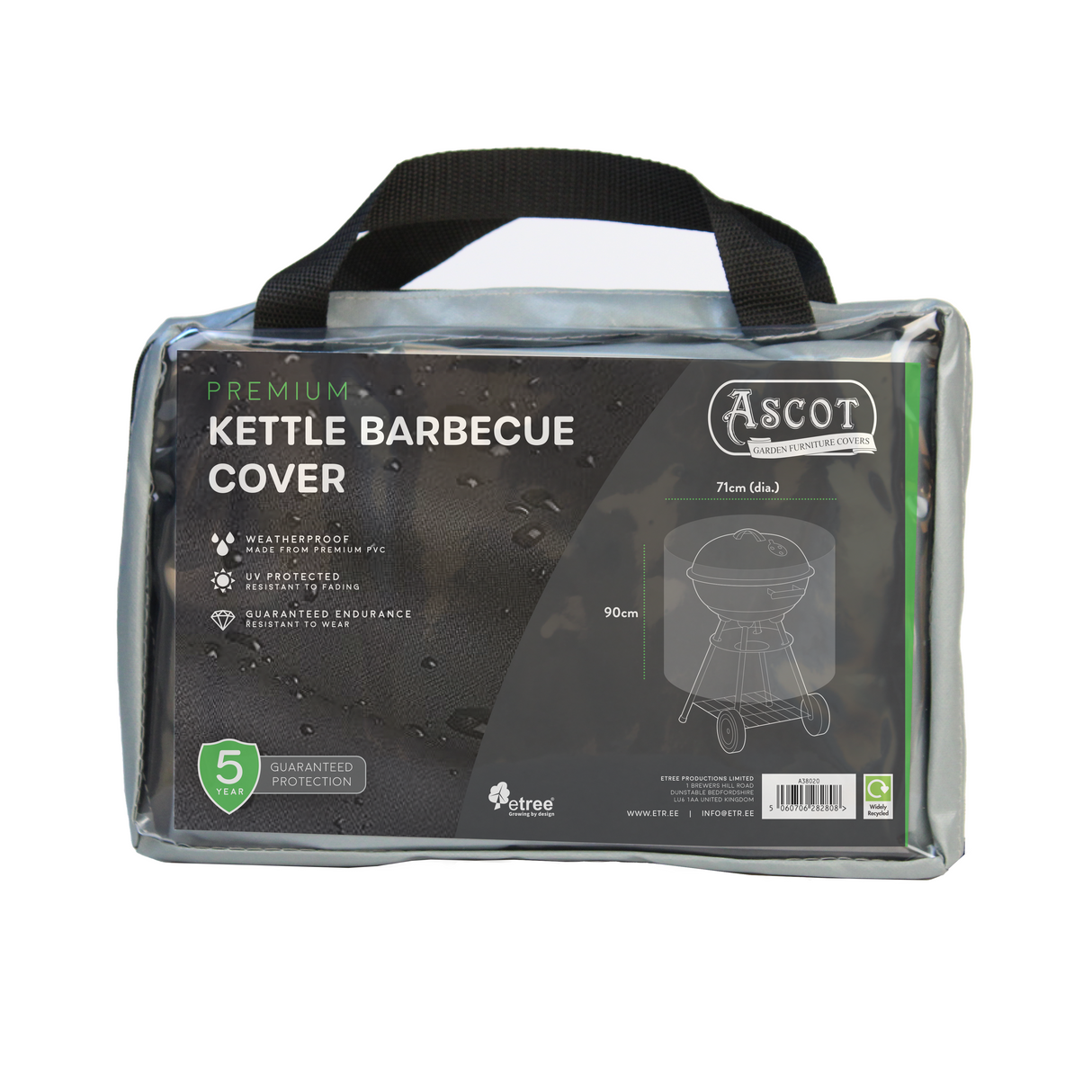 Etree Premium Kettle Barbecue Cover - 71 (Dia.) X 90 (H) cm