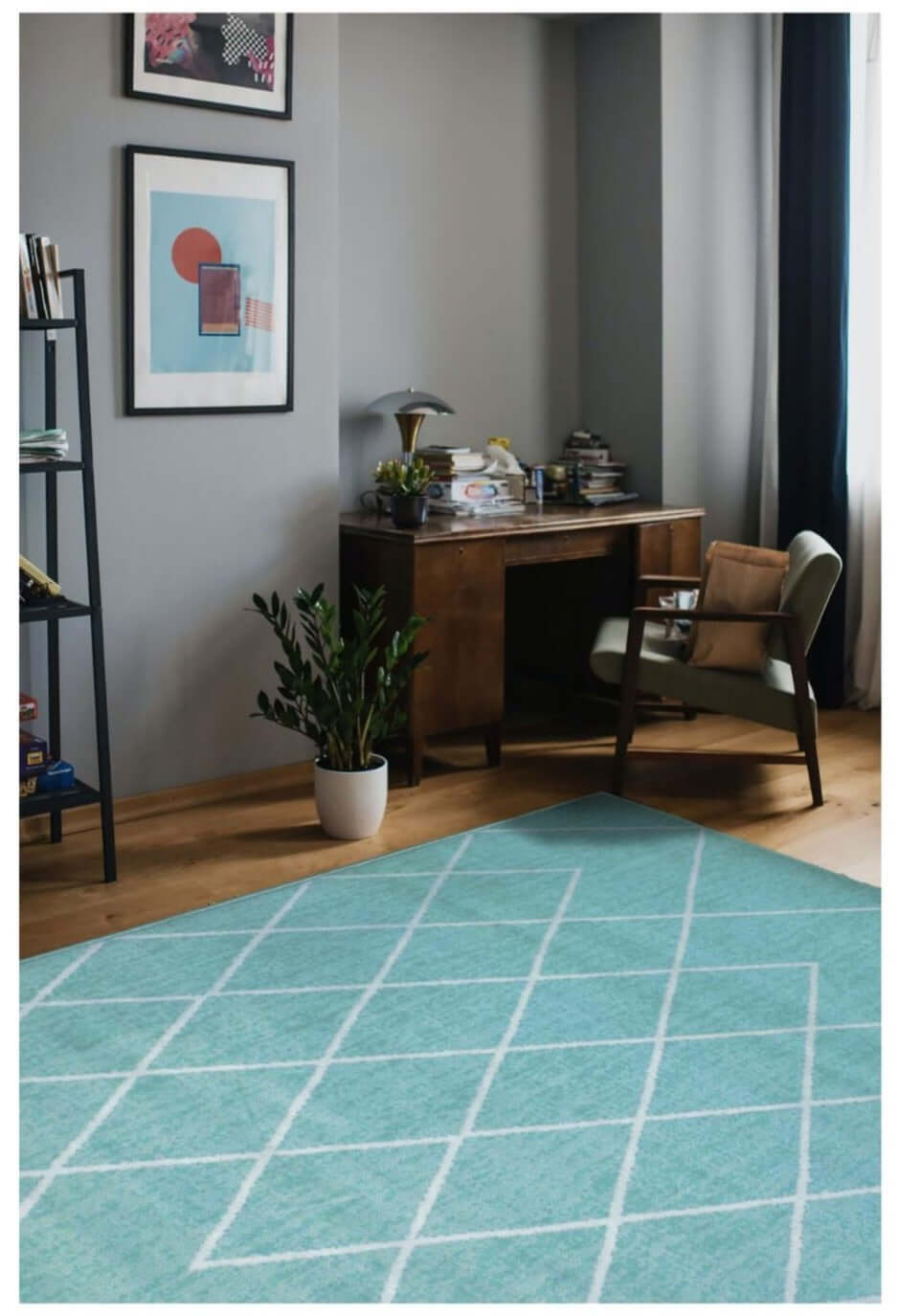 Maestro Berber Duck Egg Blue Rug 3649 BS33 by The Rugs