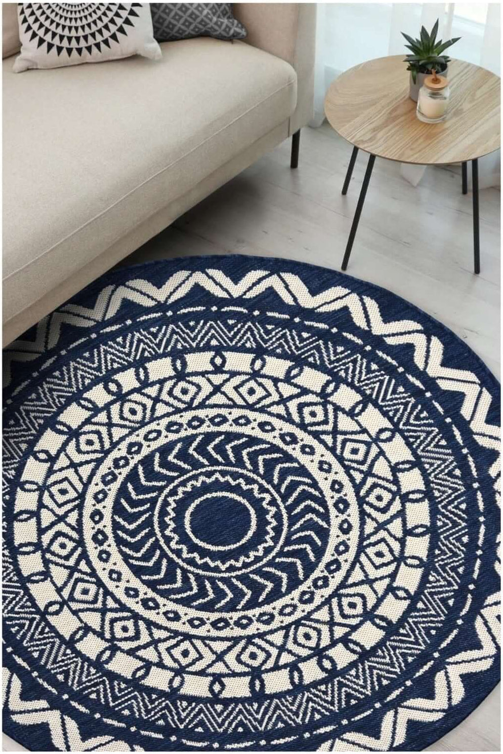 County Circle Indoor‑Outdoor Rug 11659A by The Rugs
