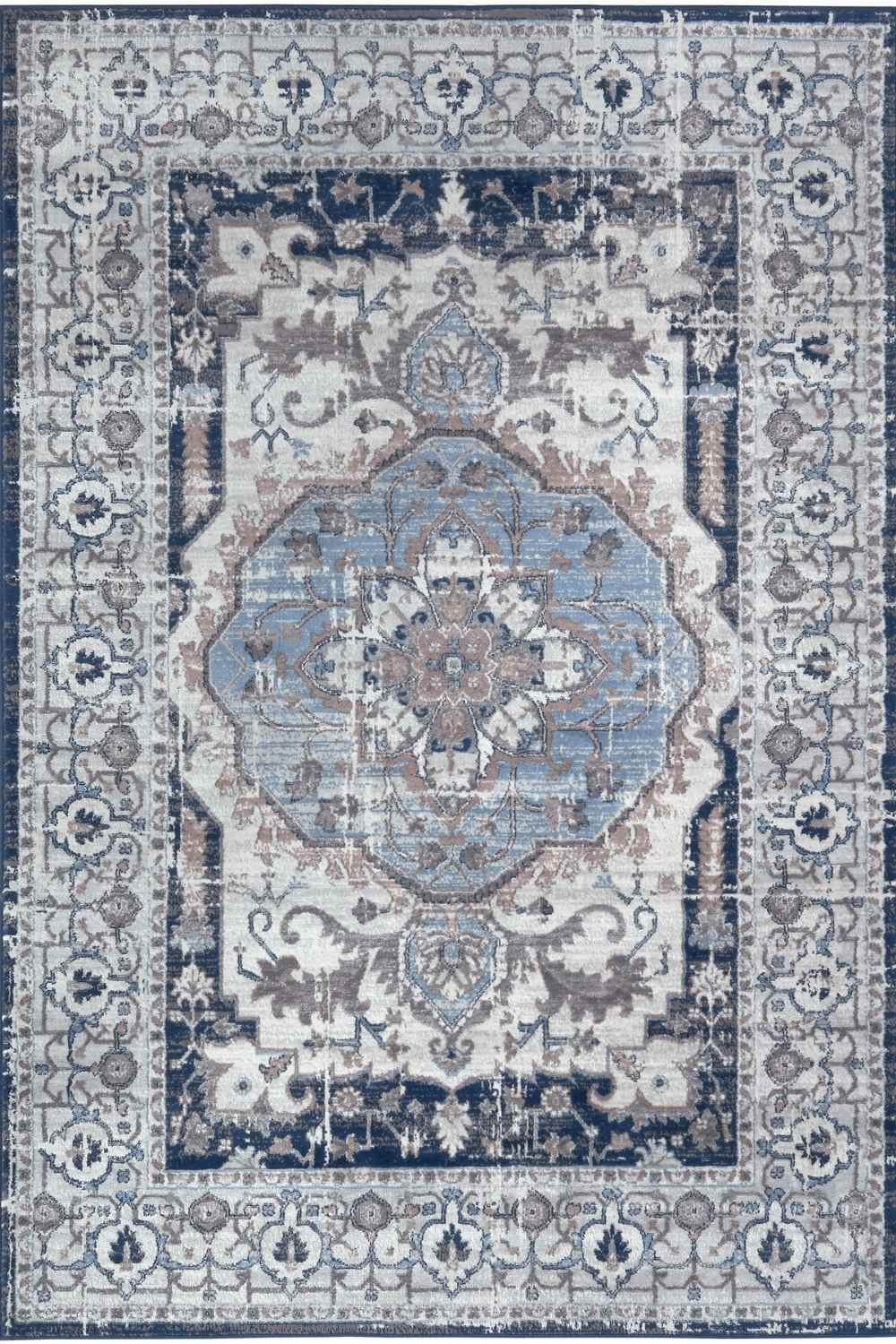 Montana Vintage Navy Rug 4040 by The Rugs