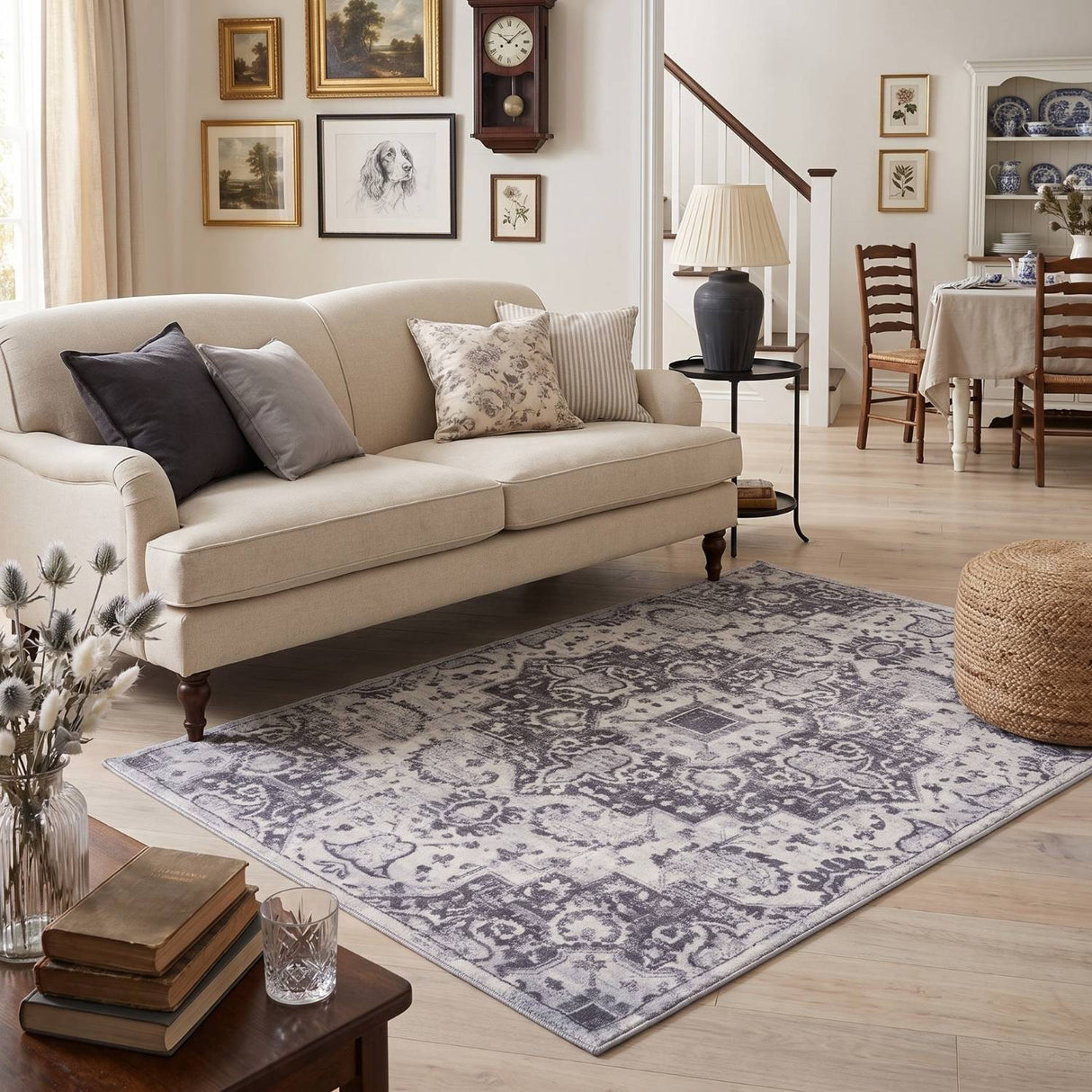 Montana Vintage Grey Rug 4060 | The Rugs