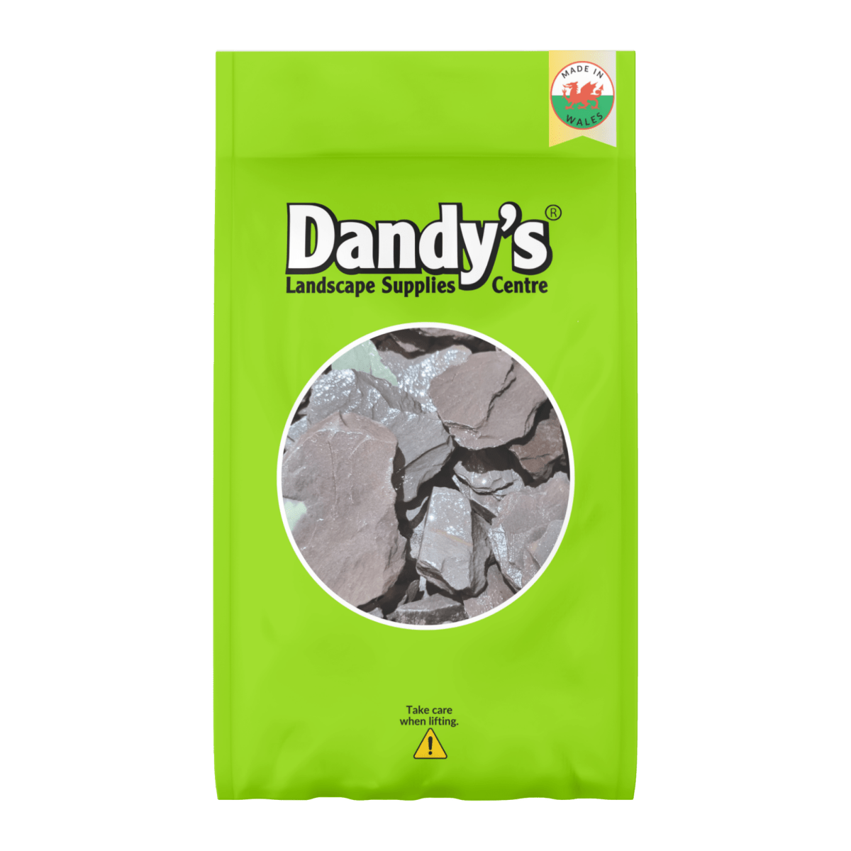 Dandy’s Welsh Blue Plum Crushed Slate Chippings - 40mm
