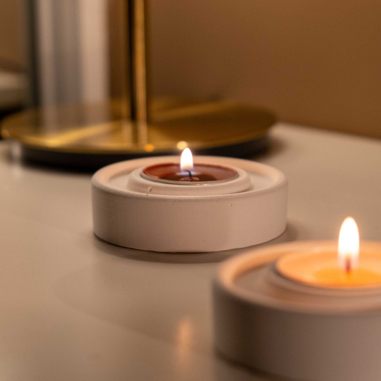 Gloria Home Concrete Single Tealight Holder