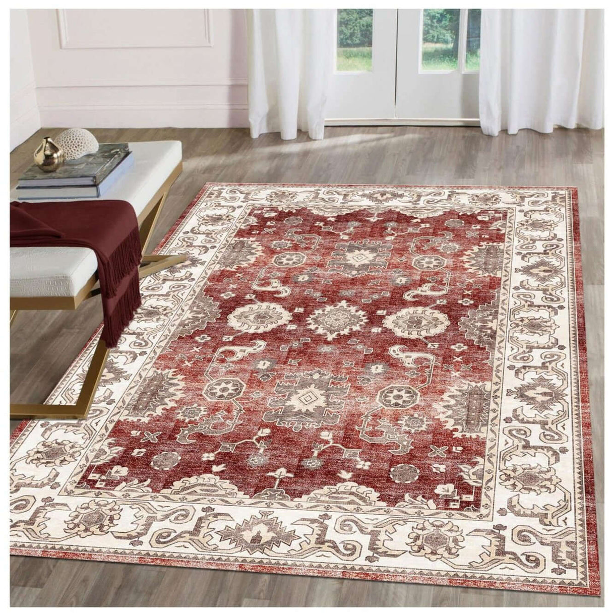 Jasru Vintage Washable Rug | The Rugs