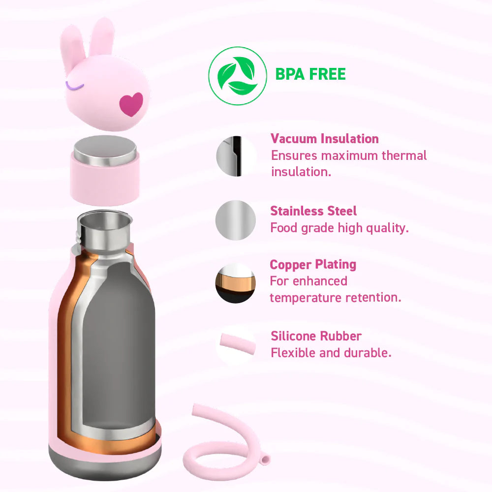 Asobu Bunny Bestie Bottle, 460ml