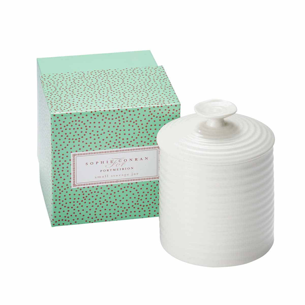 Portmeirion Sophie Conran Ceramic Small Storage Jar, 480 ml, White