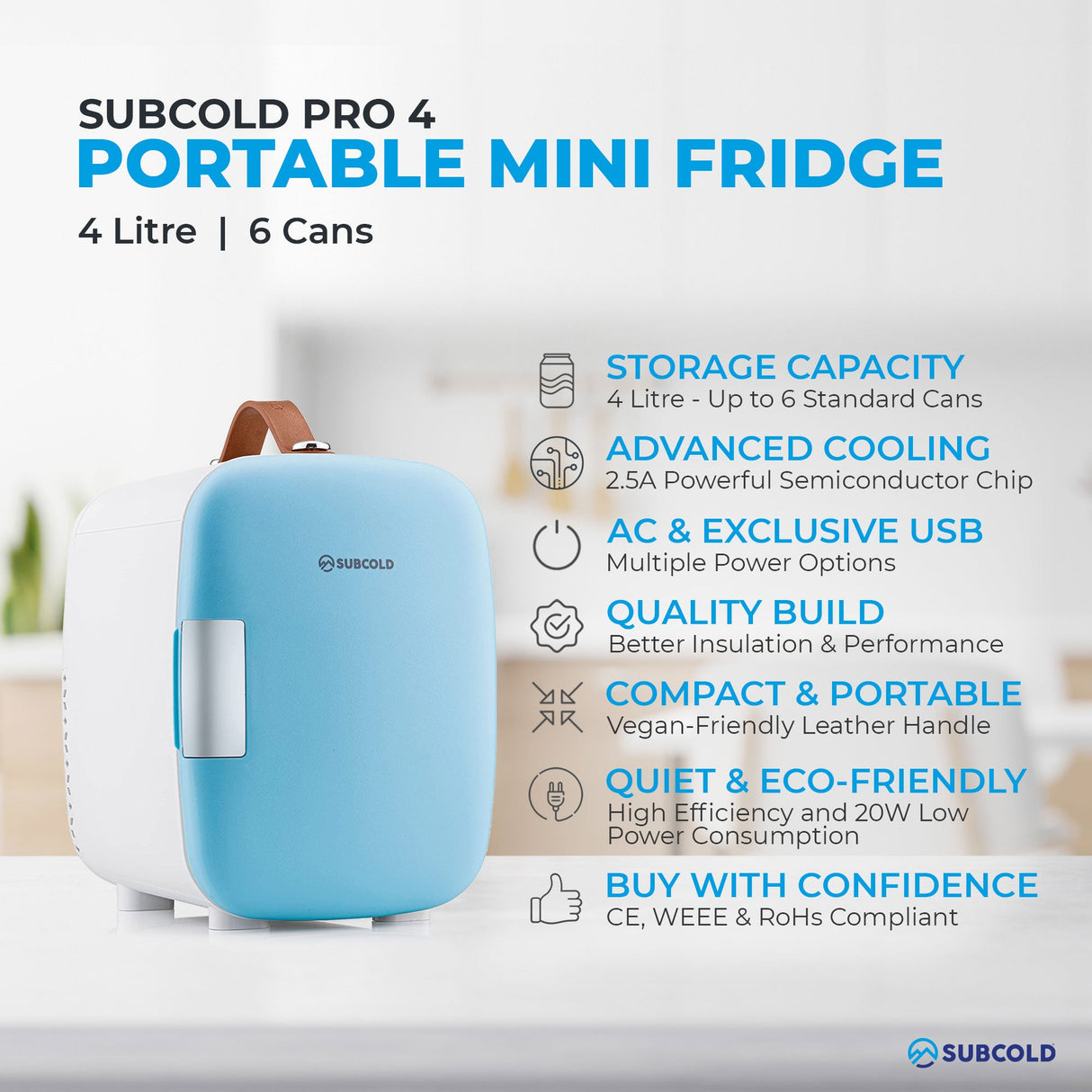 Subcold Pro Mini Fridge - 4L