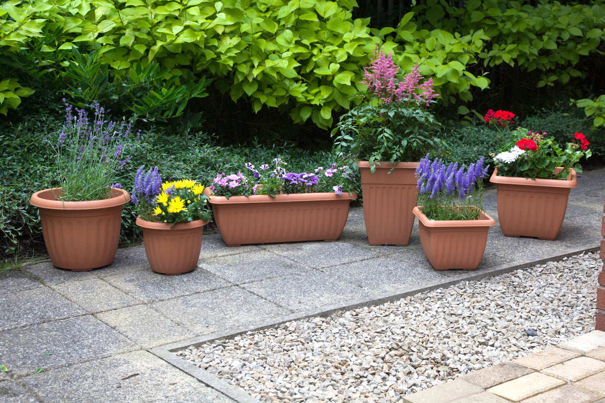 Whitefurze Athens Taupe Square Window Box, 60cm