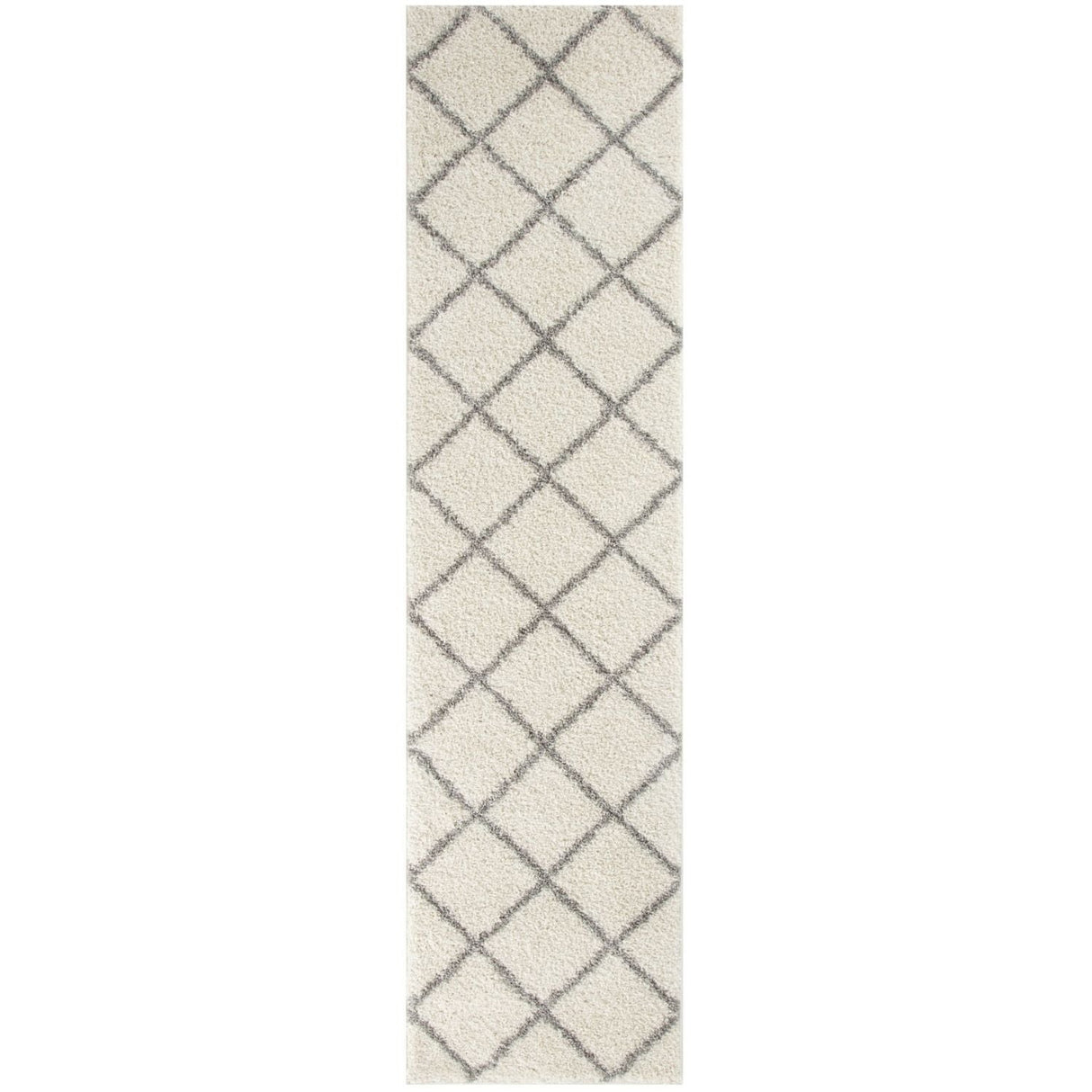 Moroccan Ivory Shaggy Rug 500 | The Rugs
